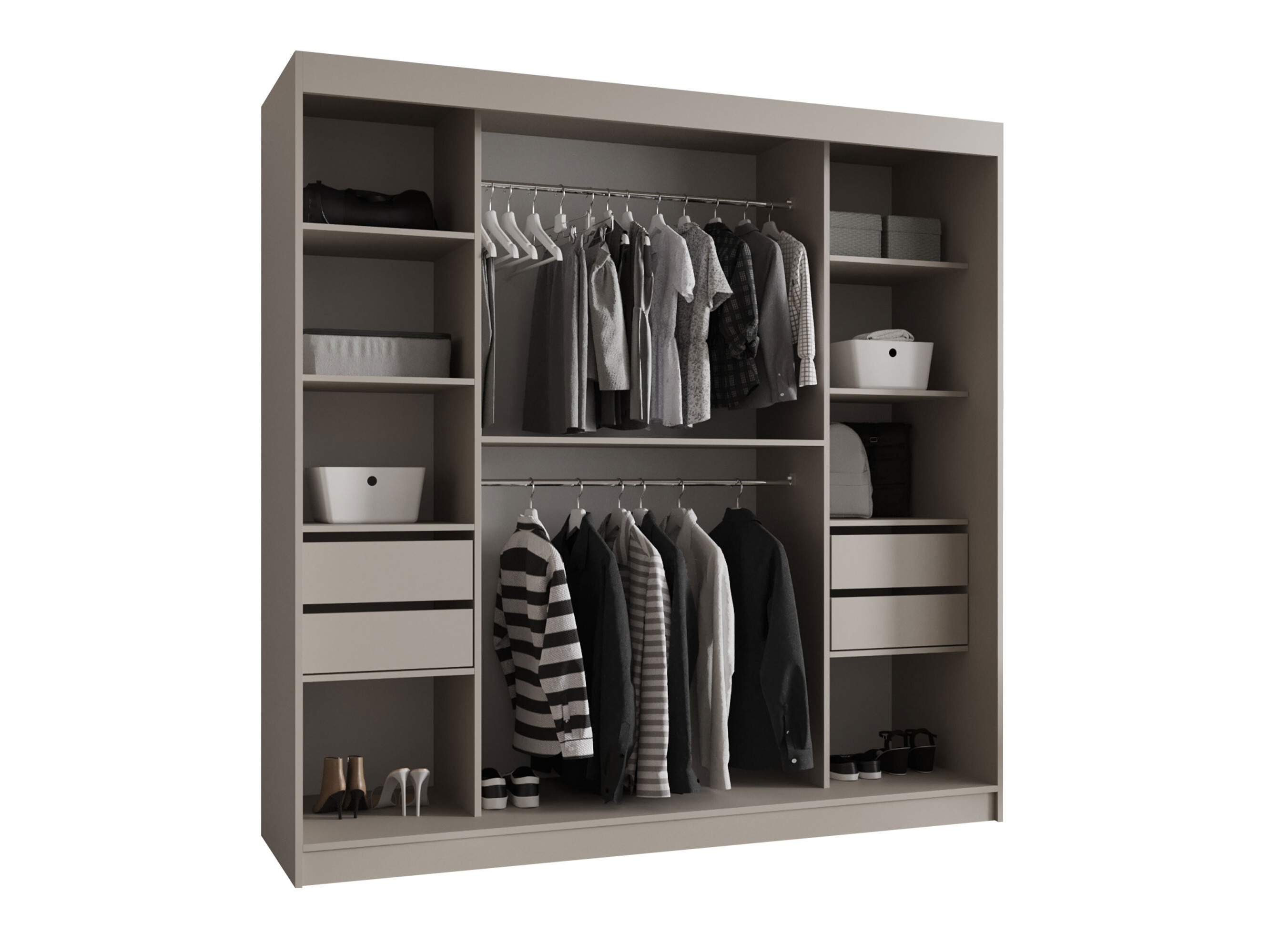Garderobeskab Hartford 531 (Sort)