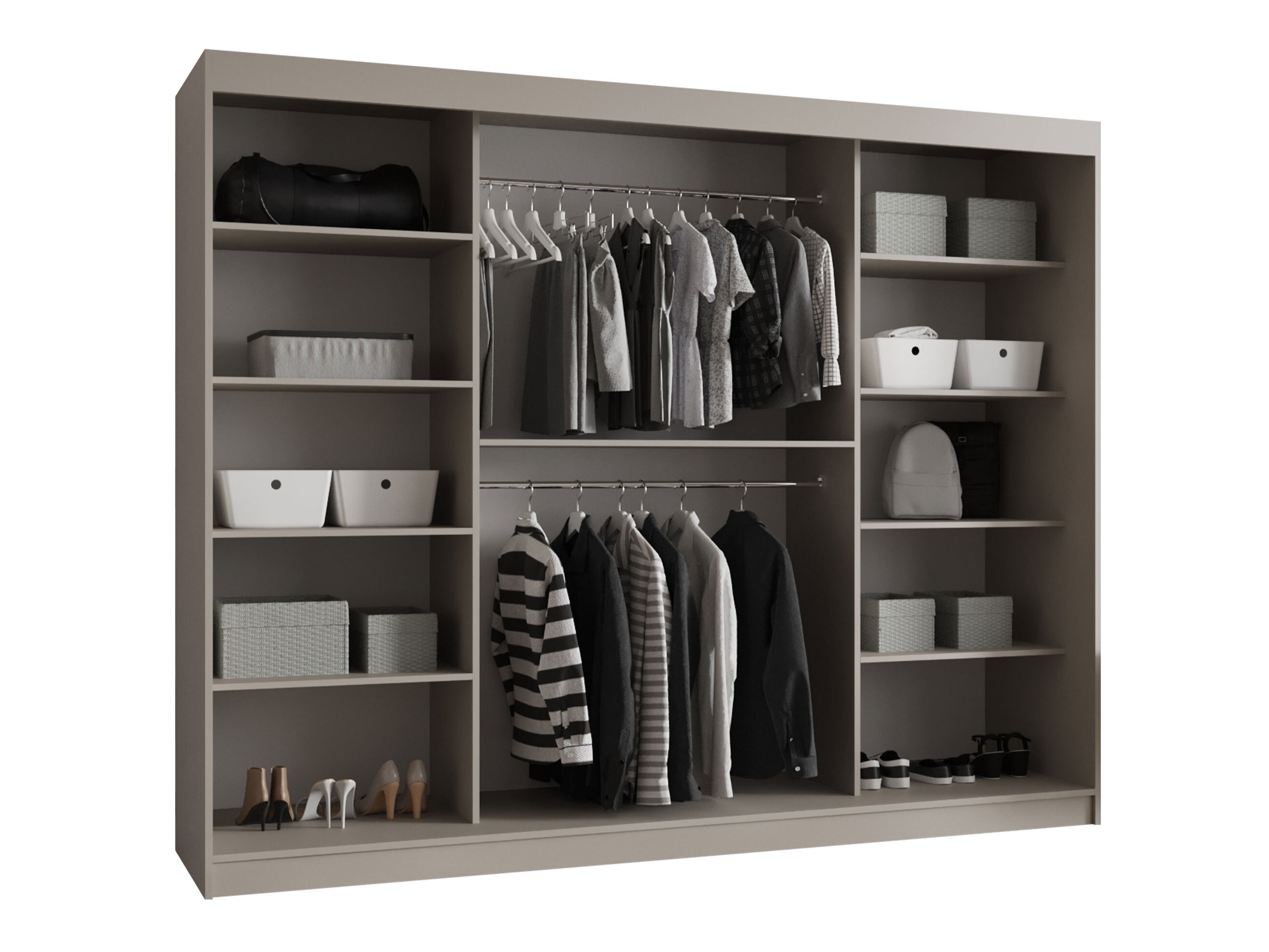 Garderobeskab Hartford 533 (Sort)