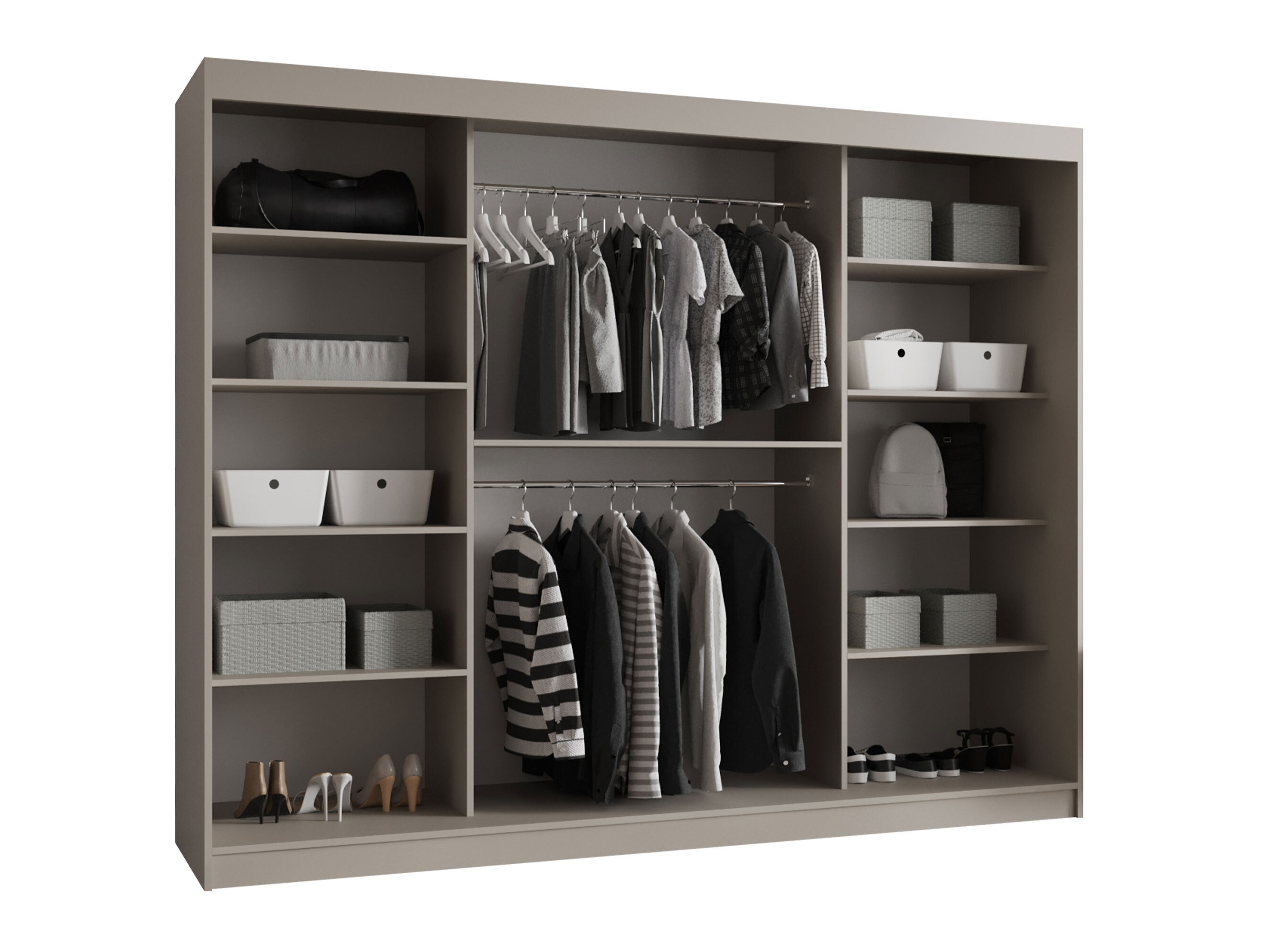 Garderobeskab Hartford 533 (Sort)