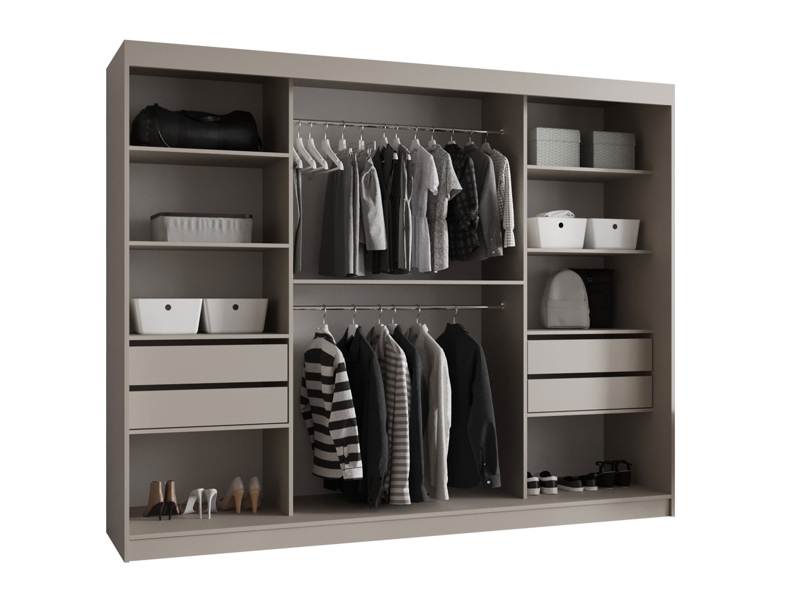 Garderobeskab Hartford 533 (Sort)
