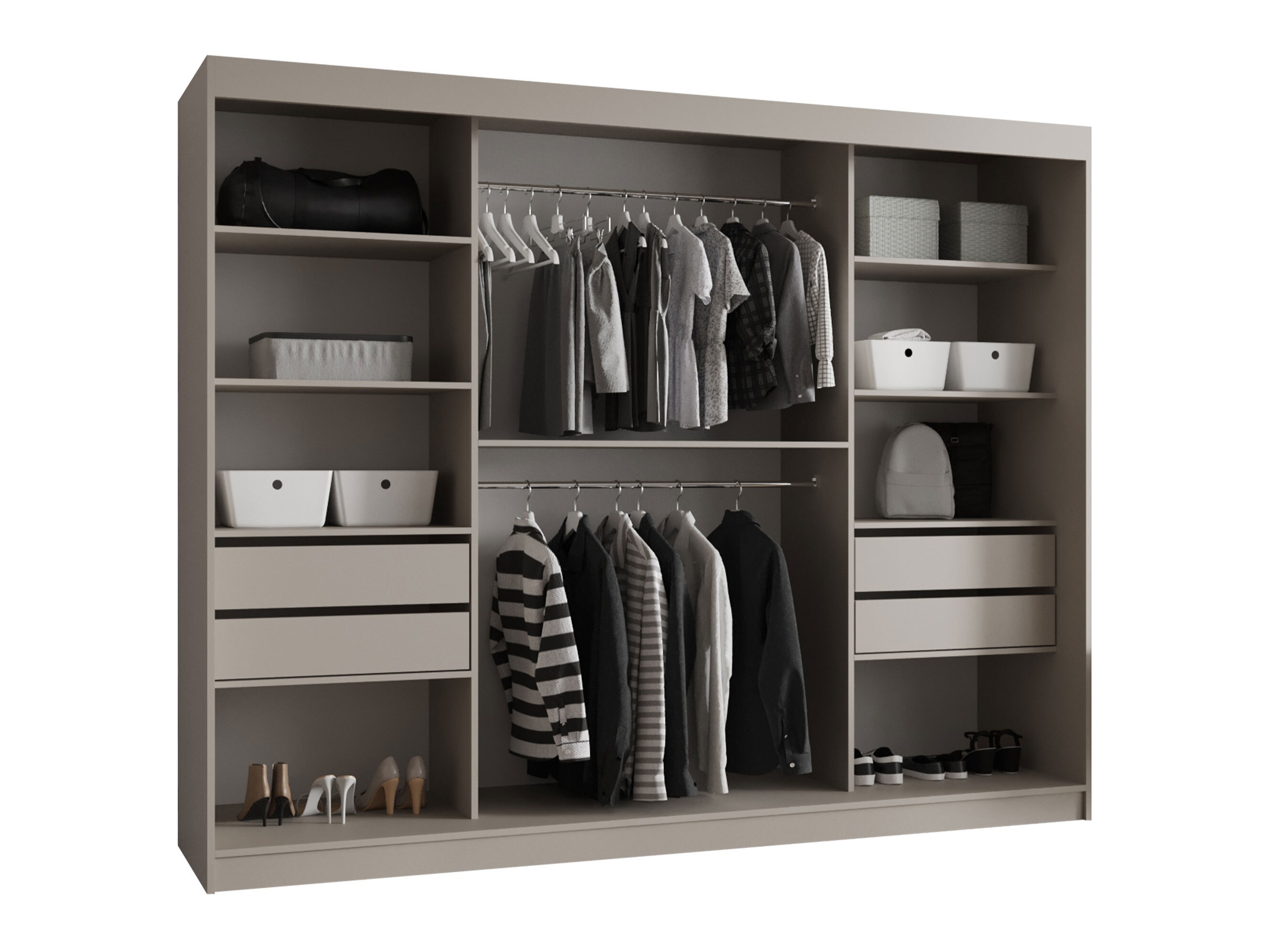 Garderobeskab Hartford 533 (Sort)