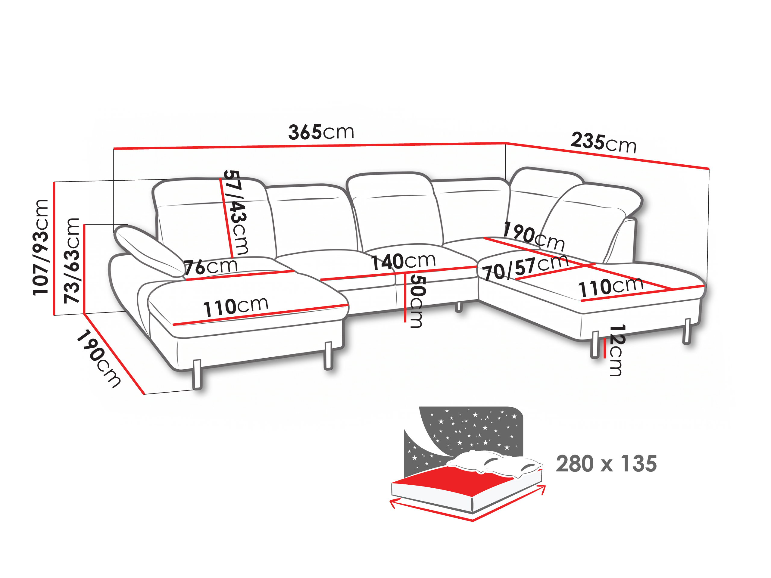 Hjørnesofa Margate 133 (Muraingen 847)