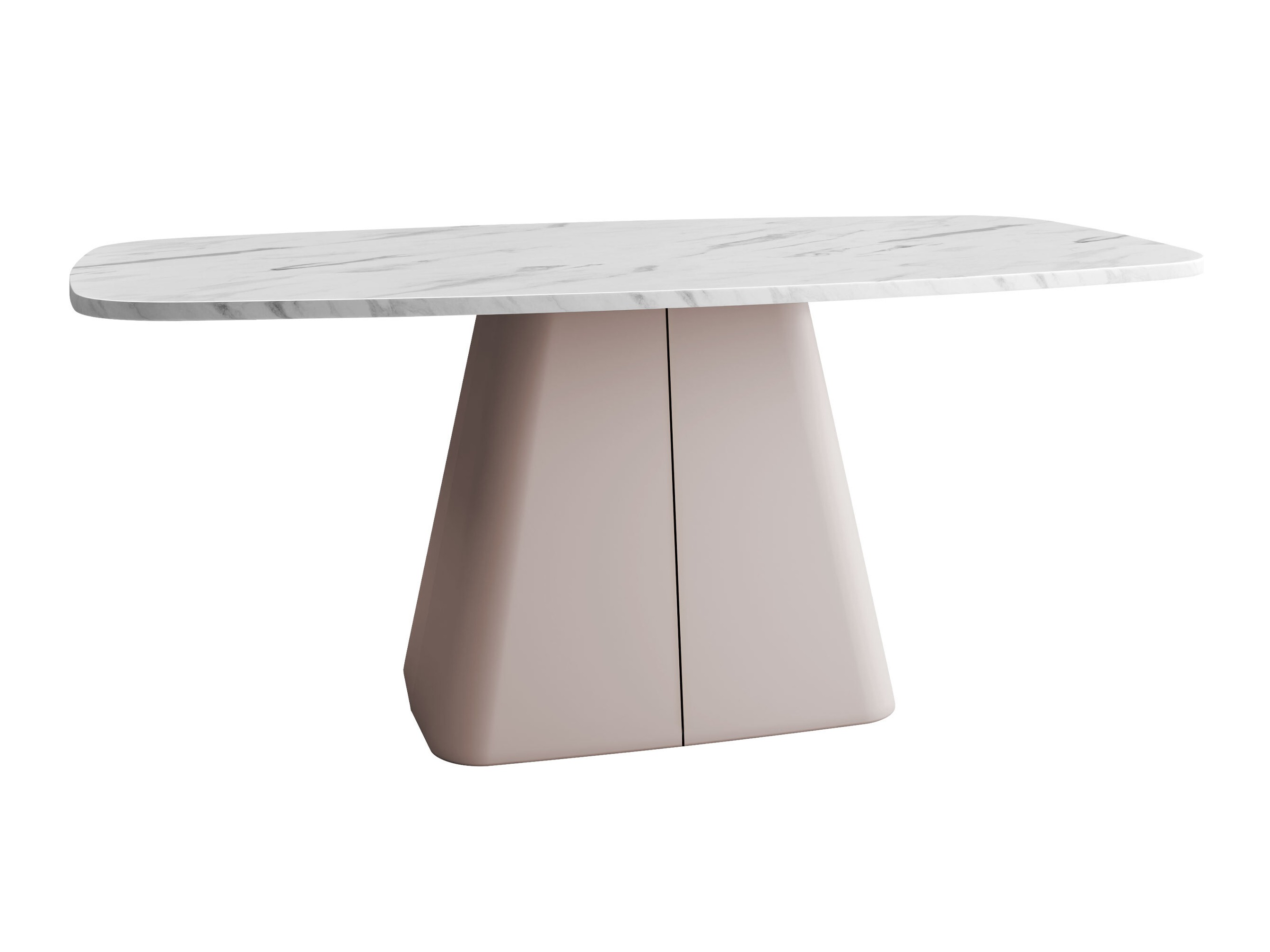 Sofabord Oswego 158 (Hvid marmor + Kashmir)