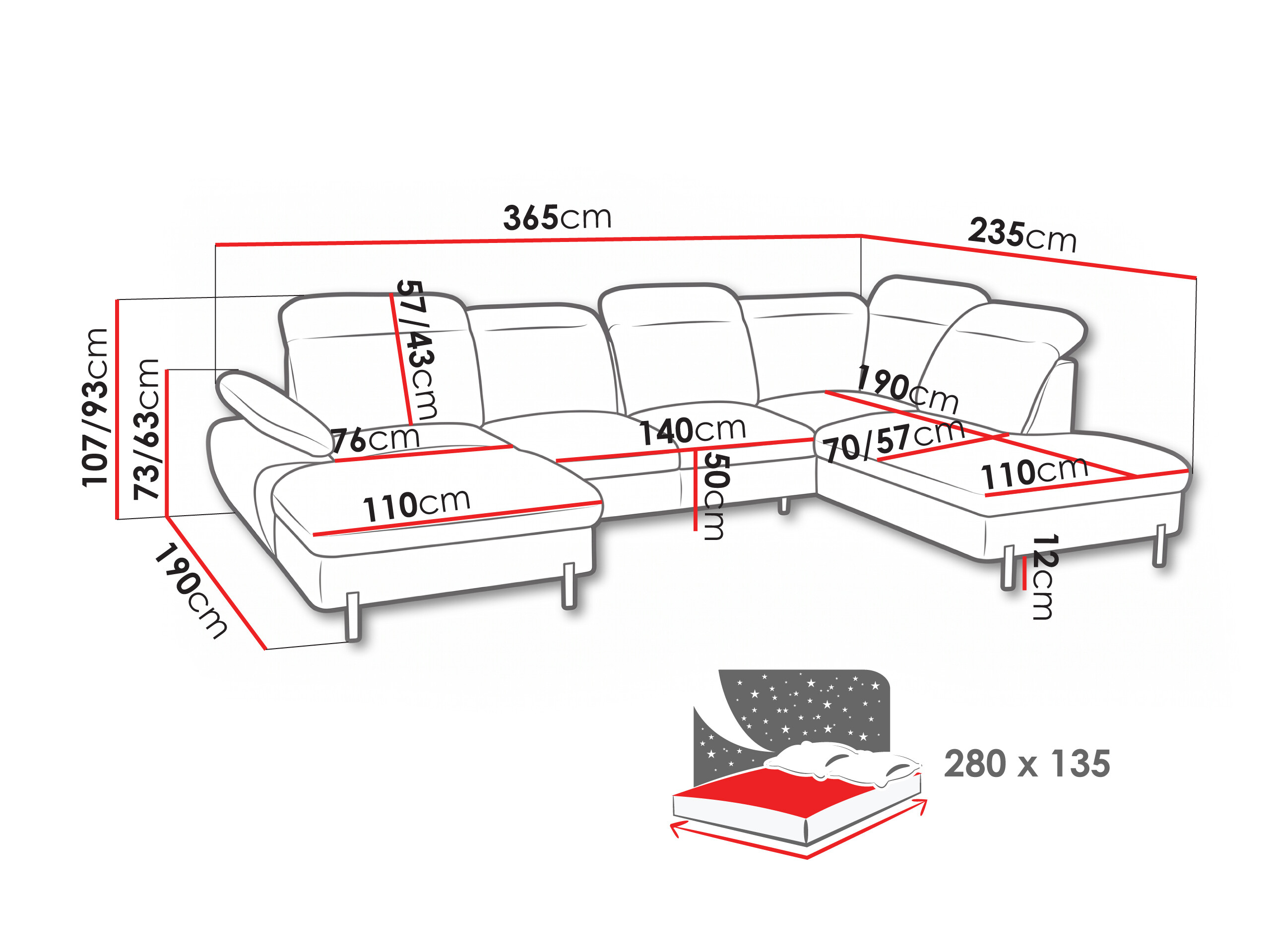 Hjørnesofa Margate 133 (Muraingen 848)