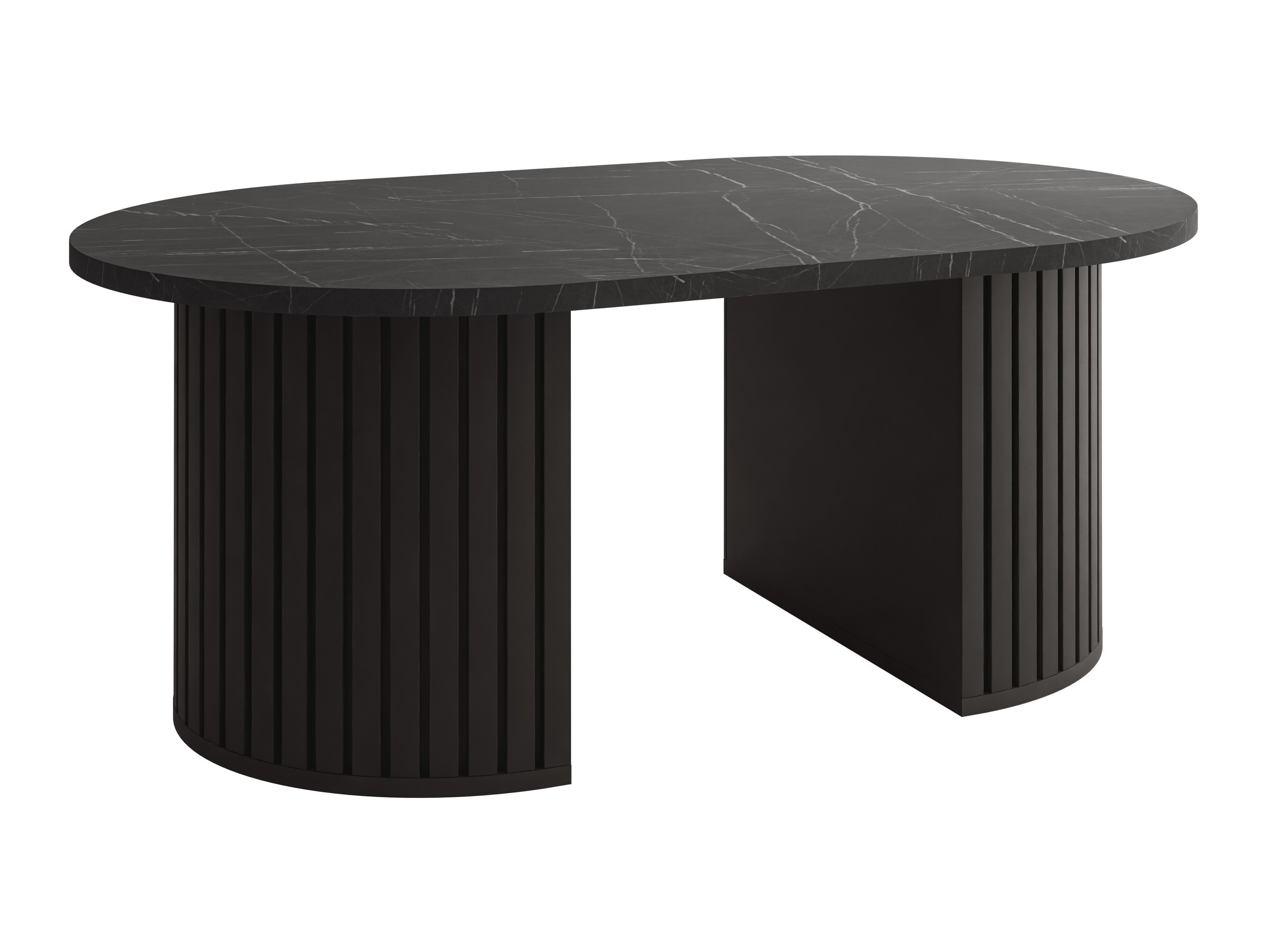 Sofabord Comfivo Ulma (Sort marmor + Sort)