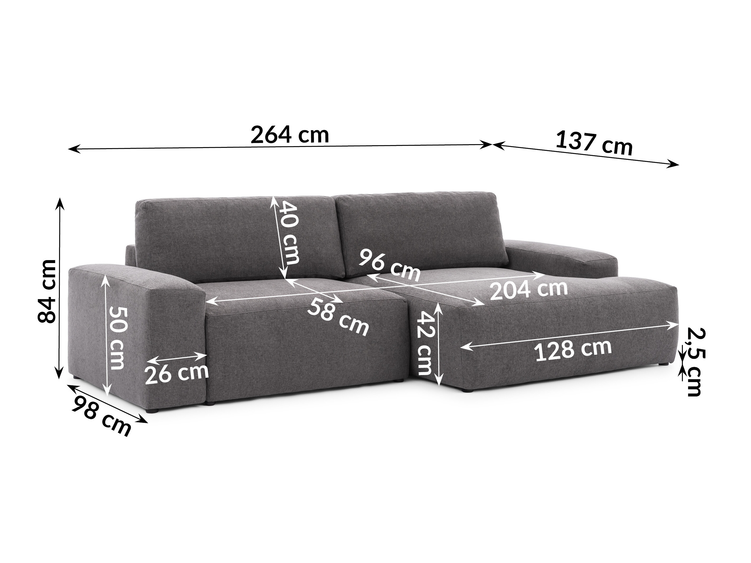 Hjørnesofa Rocklin 237 (Alta 17)
