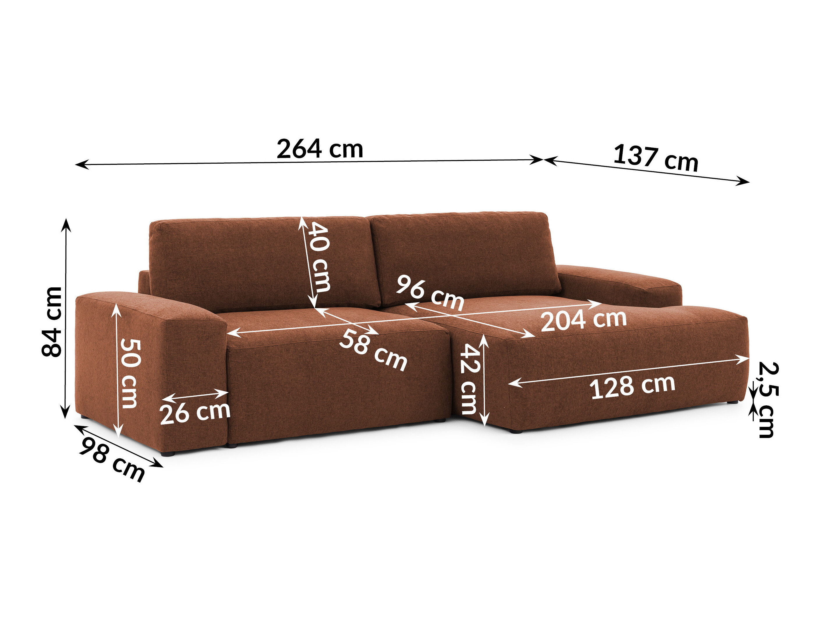 Hjørnesofa Rocklin 237 (Alta 26)