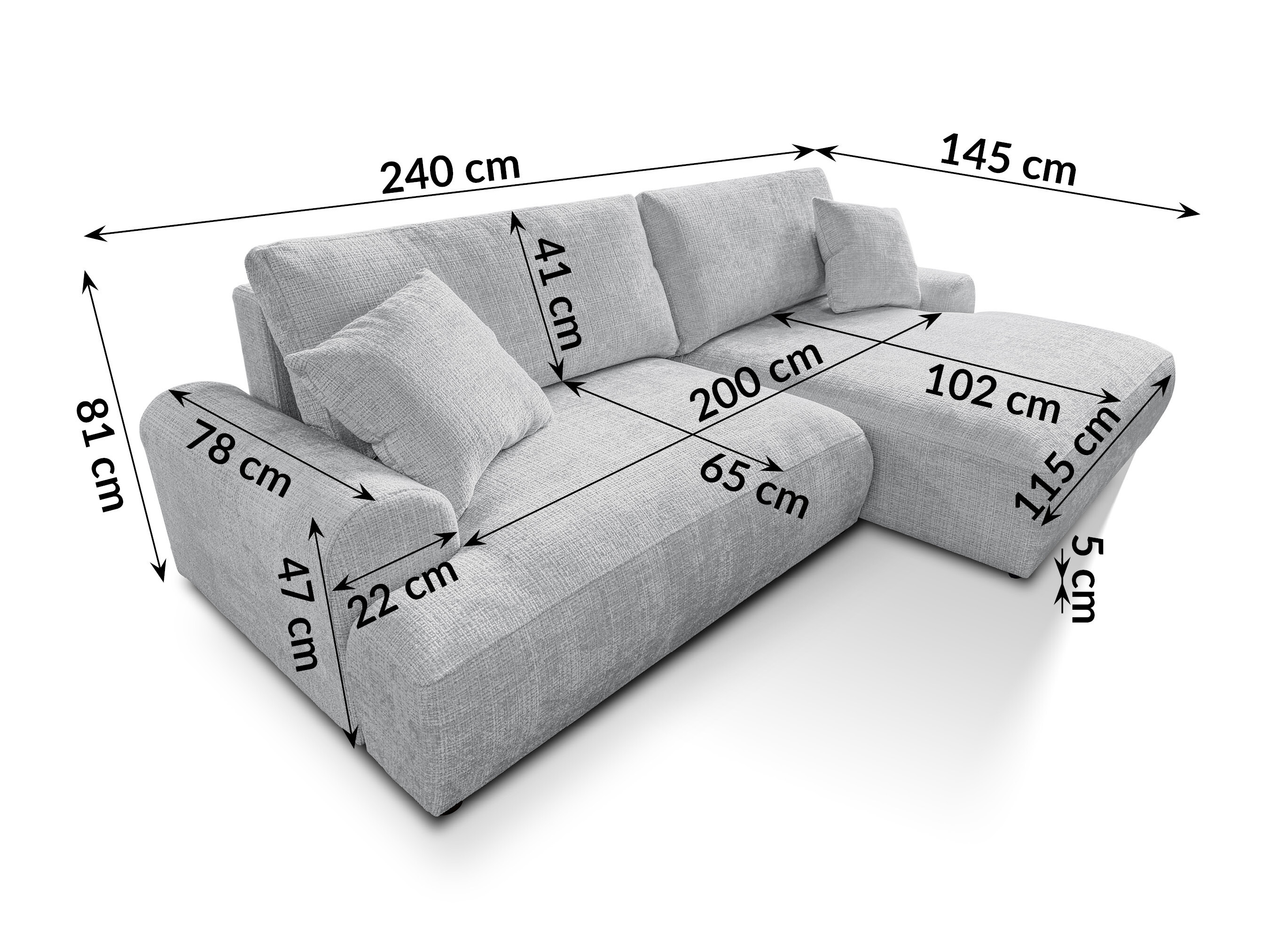 Hjørnesofa Rocklin 241 (Cremona 81)