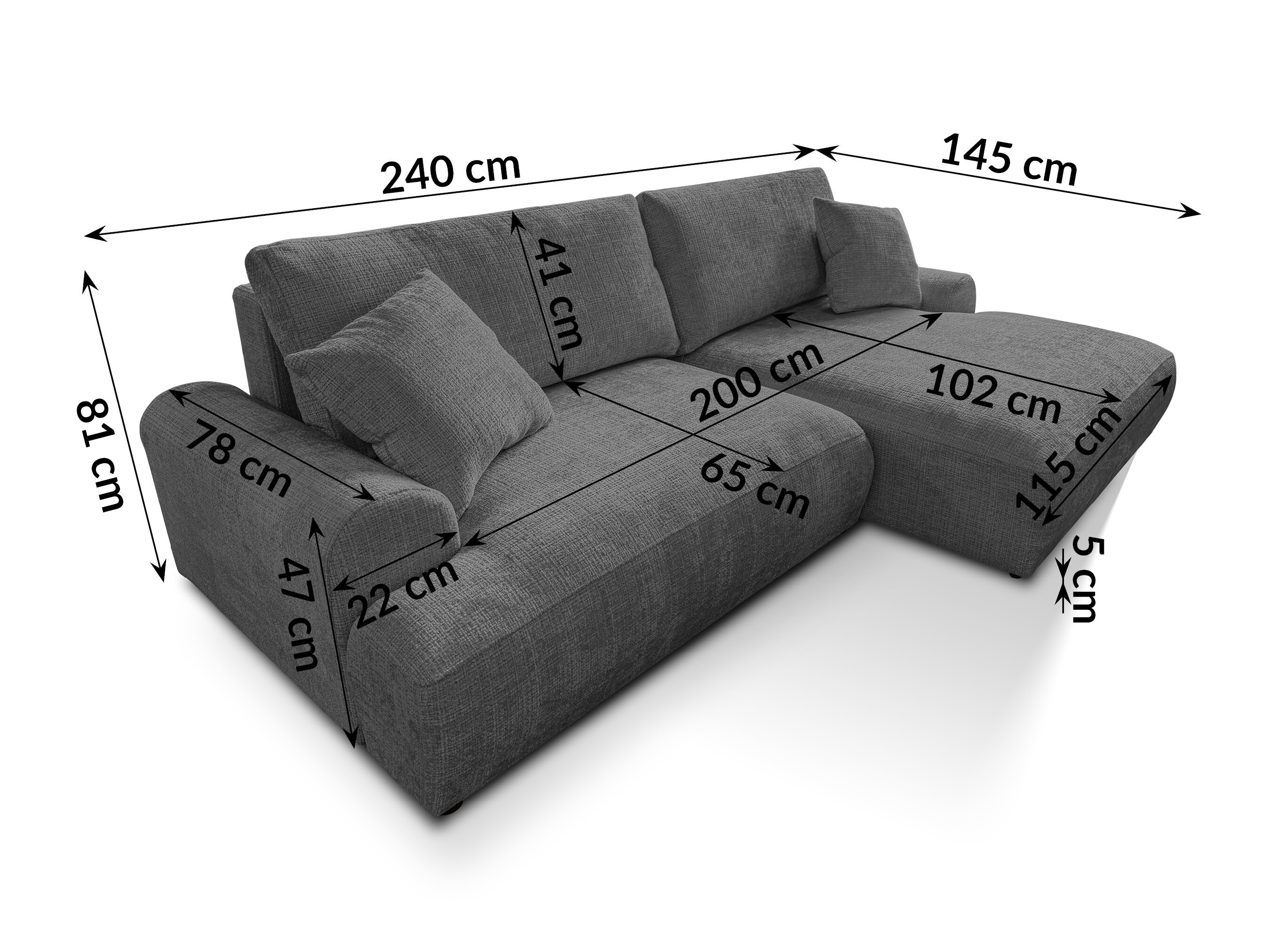 Hjørnesofa Rocklin 241 (Cremona 95)