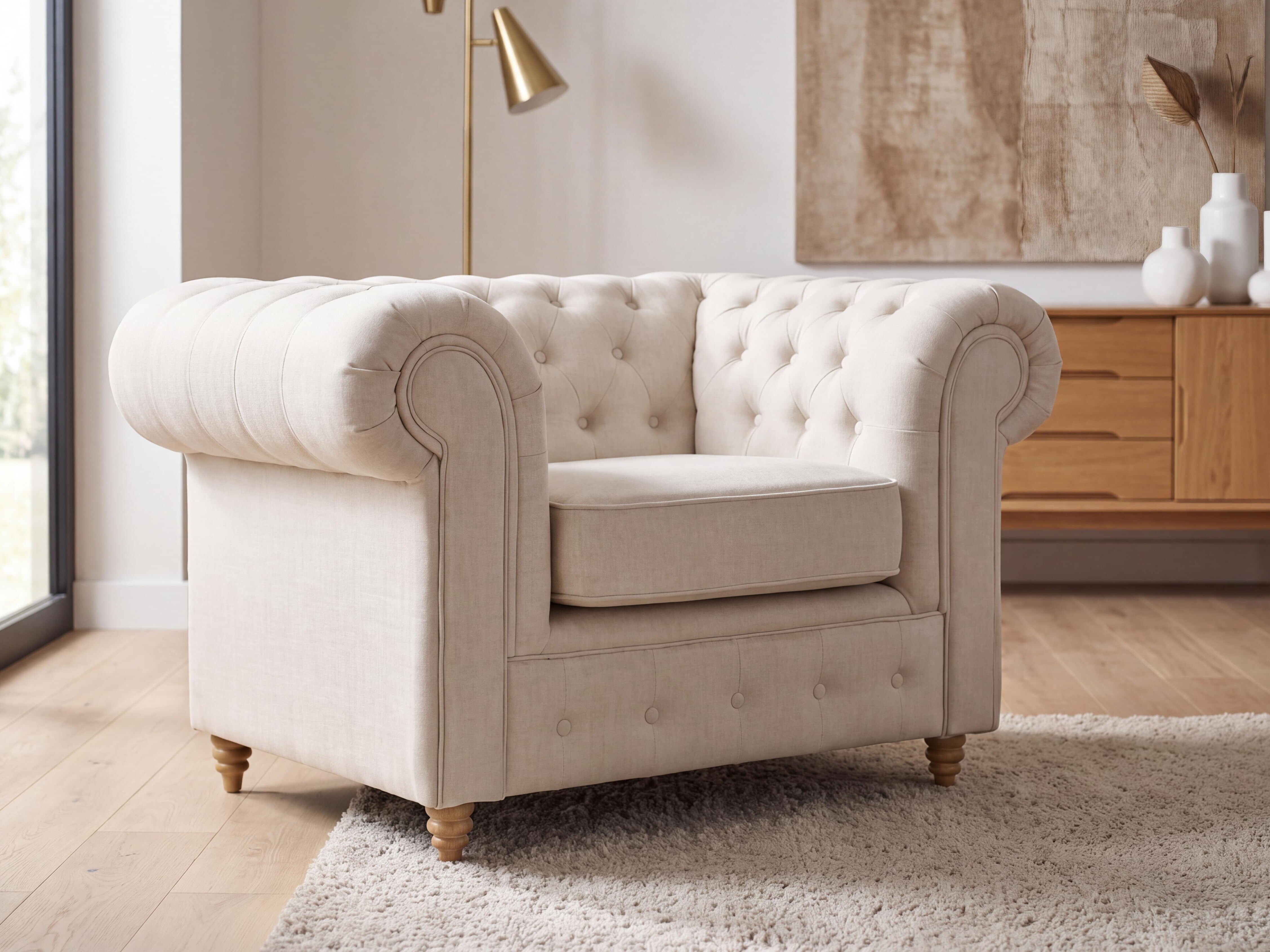 Chesterfield lænestol Elitala 102 (Vogue 01)