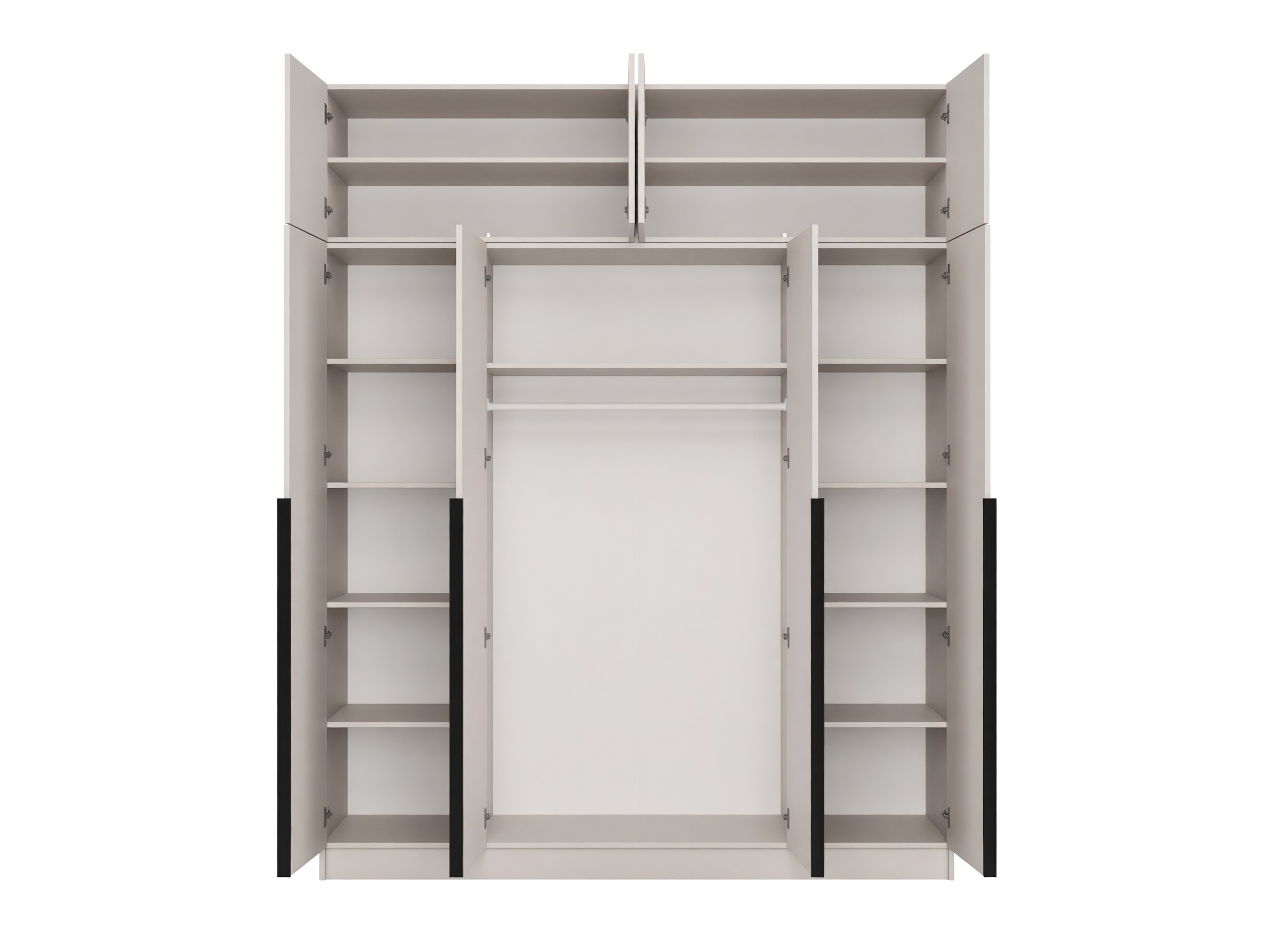 Garderobeskab Mandeville 400 (Kashmir + Sort)