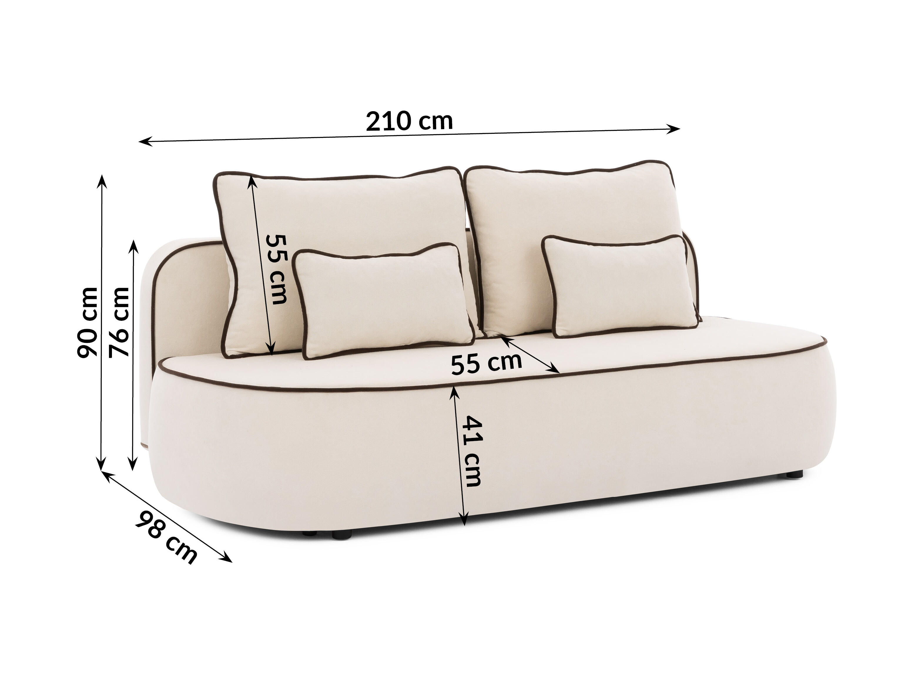 Sovesofa Rocklin 243 (Soft 01 + Soft 06)