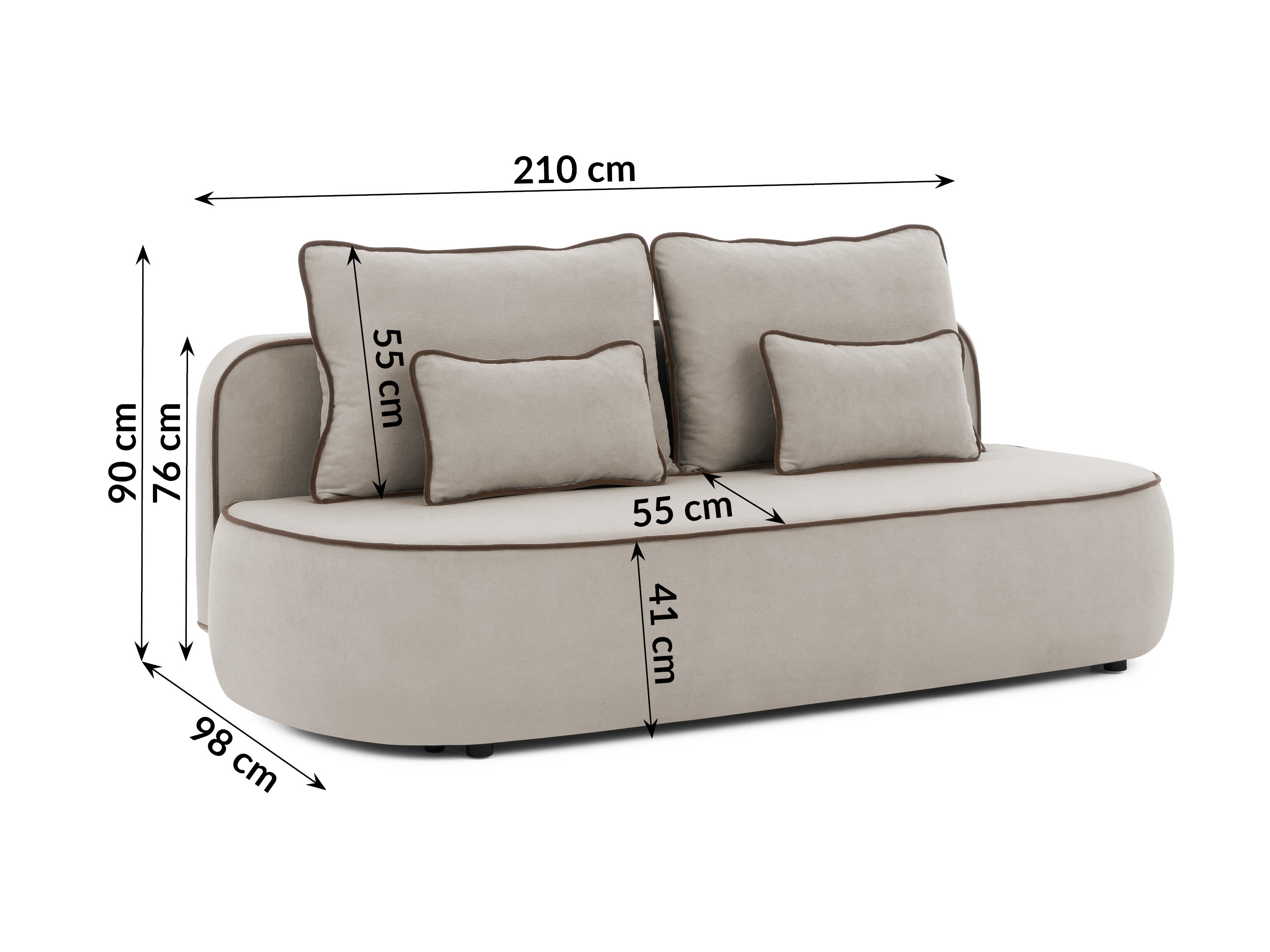 Sovesofa Rocklin 243 (Soft 04 + Soft 06)