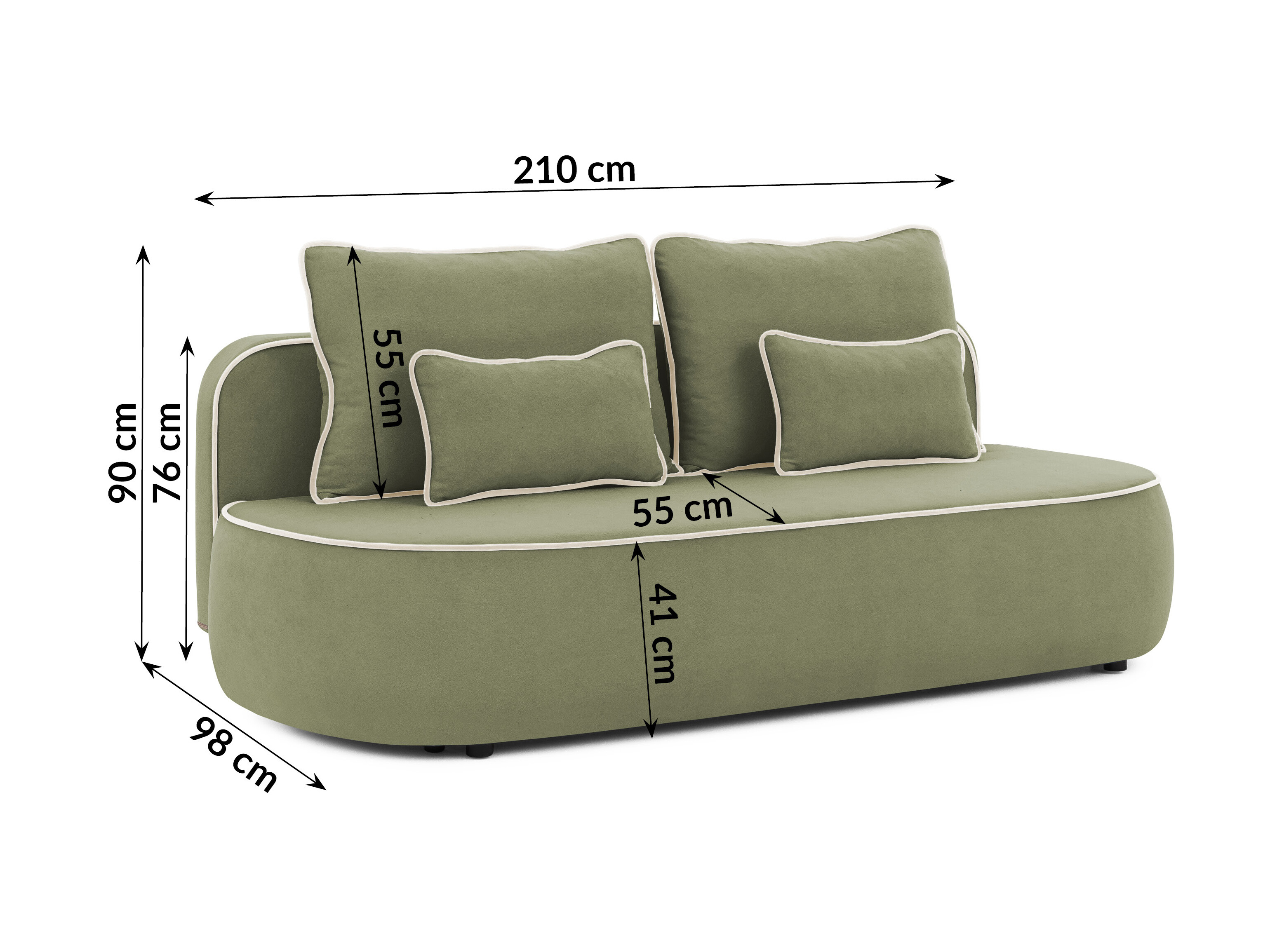 Sovesofa Rocklin 243 (Soft 12 + Soft 02)