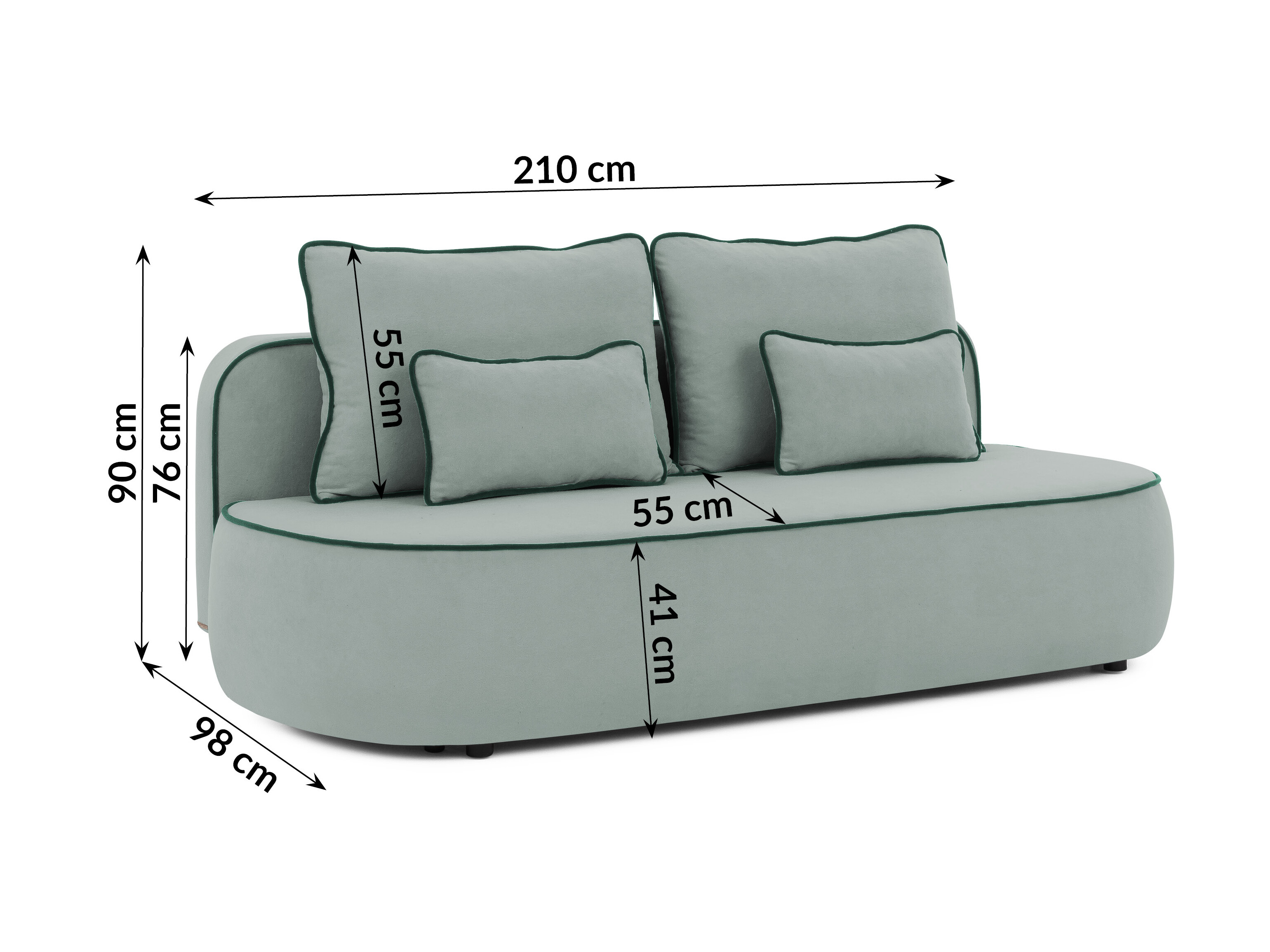 Sovesofa Rocklin 243 (Soft 15 + Soft 14)