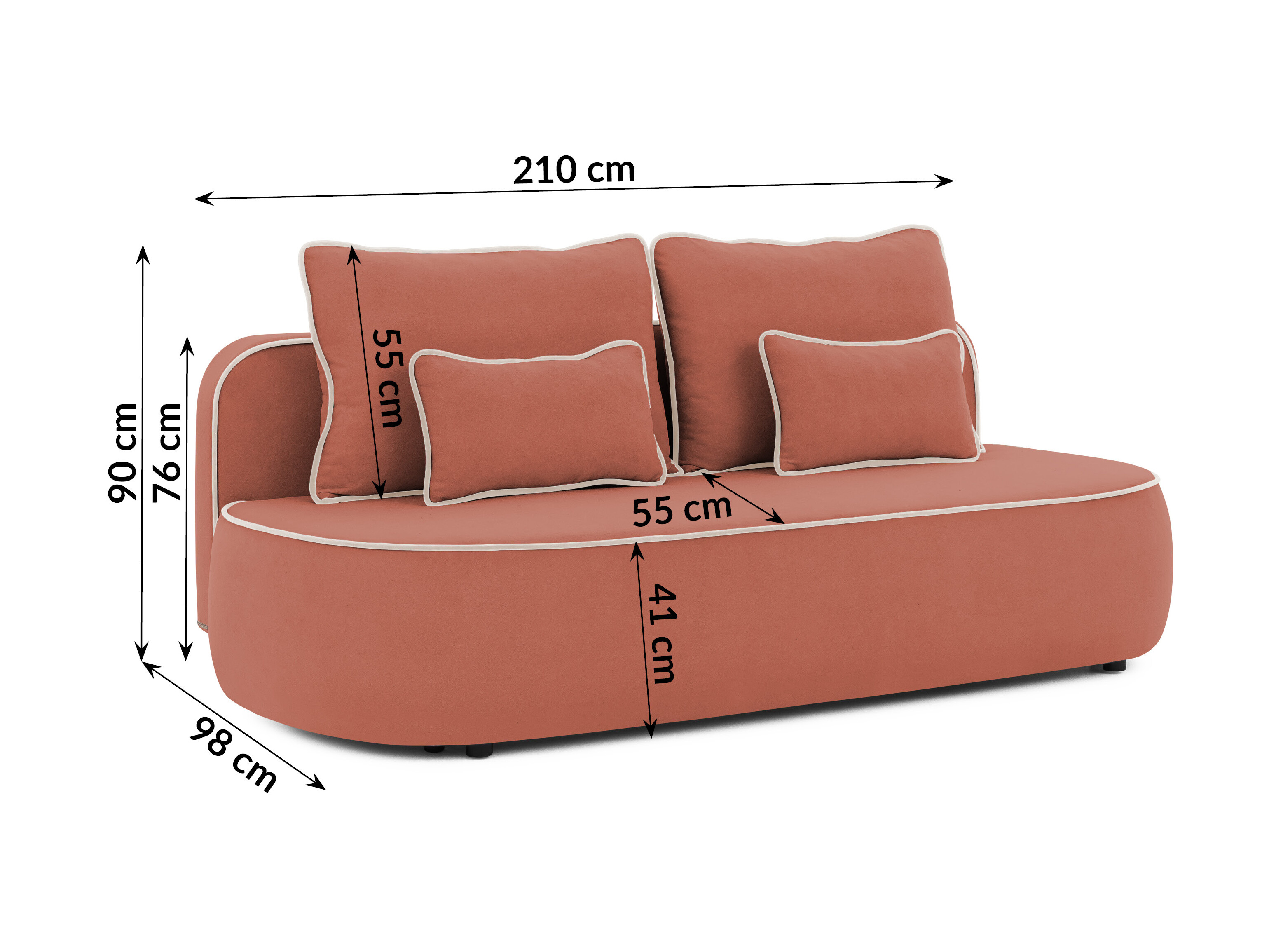 Sovesofa Rocklin 243 (Soft 18 + Soft 19)