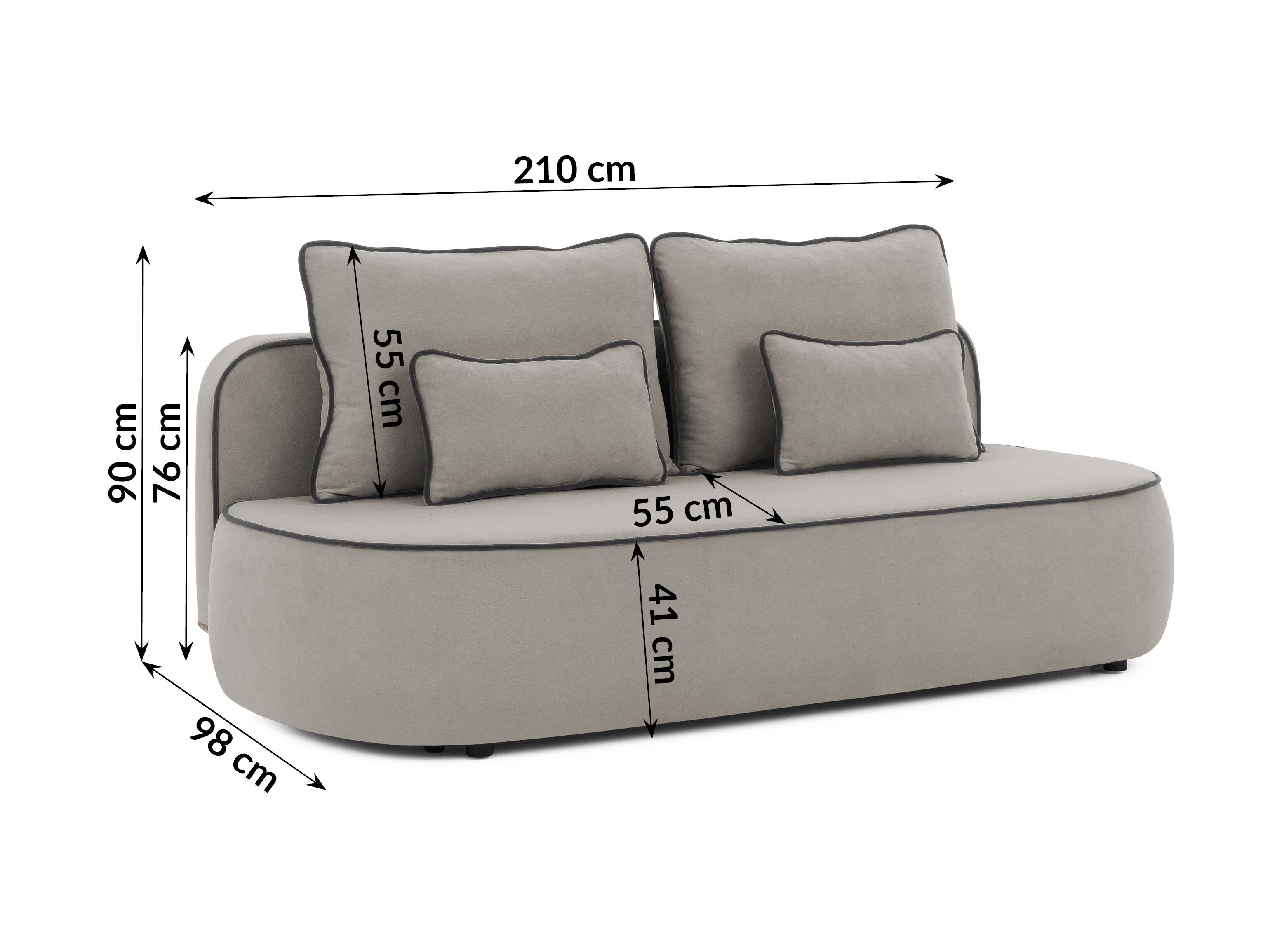 Sovesofa Rocklin 243 (Soft 20 + Soft 22)