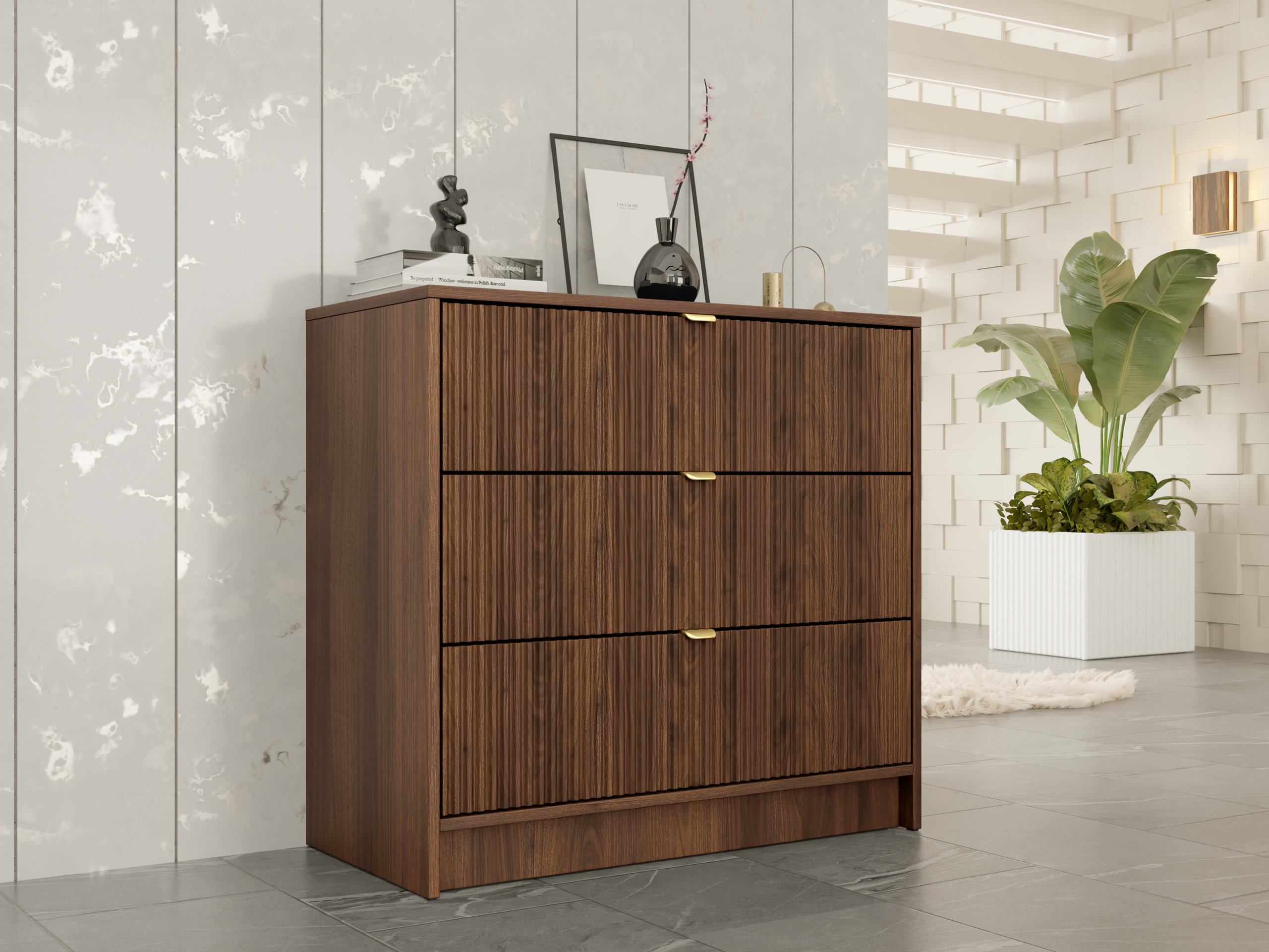 Kommode Comfivo Papilio I (Valnød)