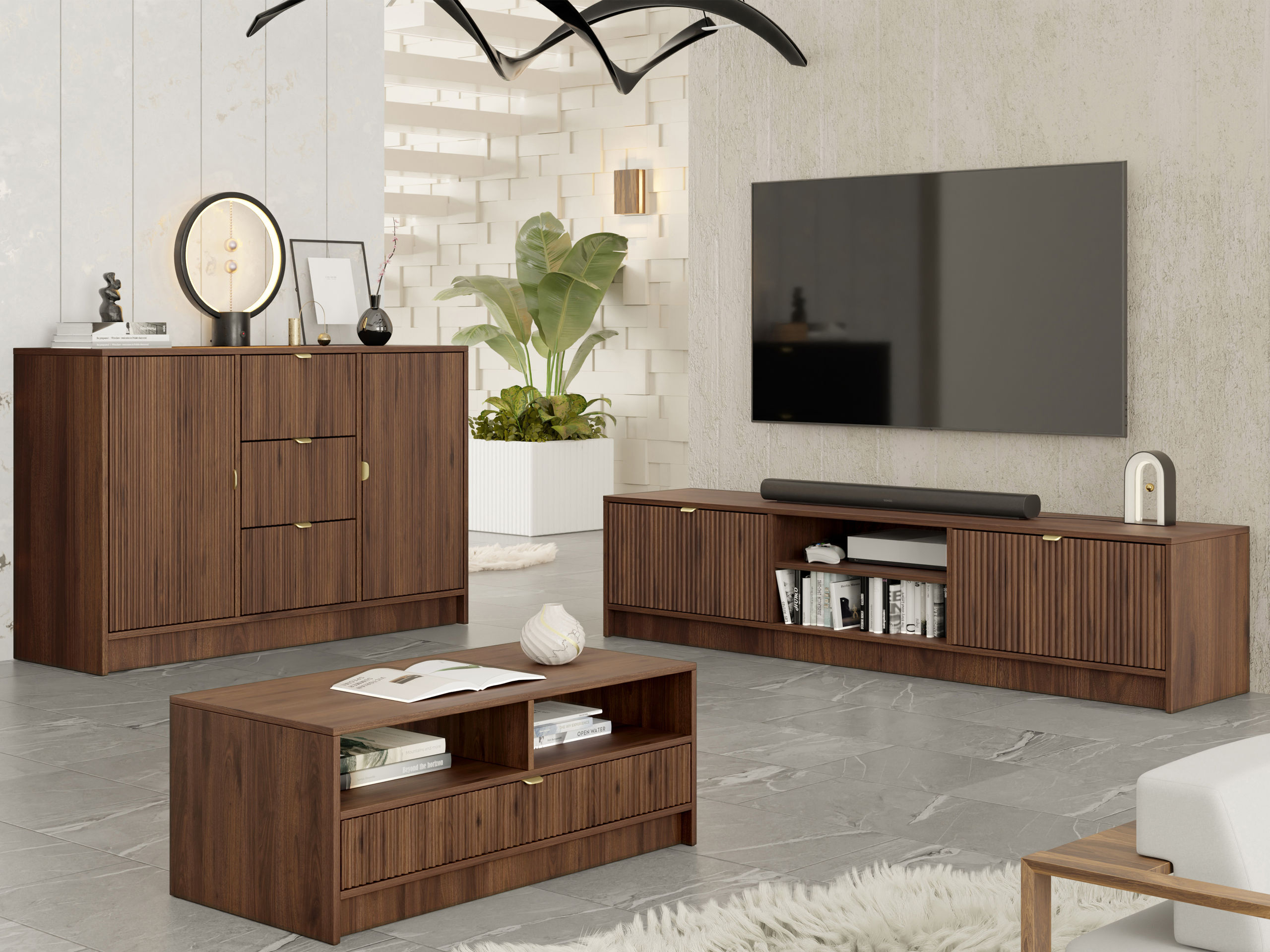 Kommode Comfivo Papilio (Valnød)