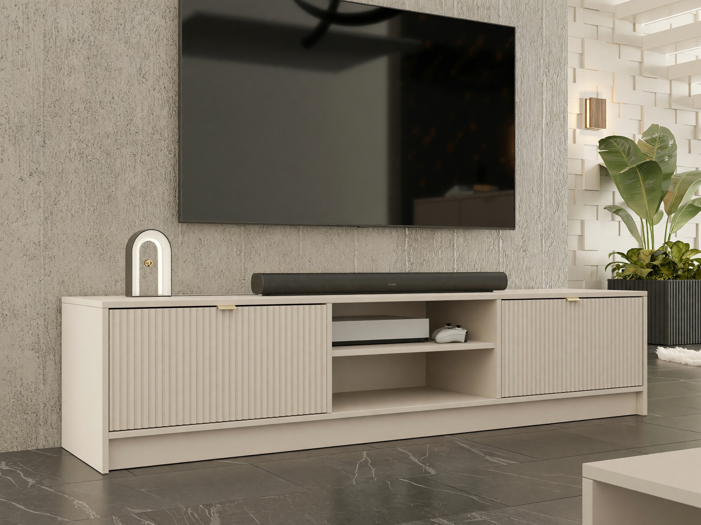 TV-bord Comfivo Papilio I (Beige)
