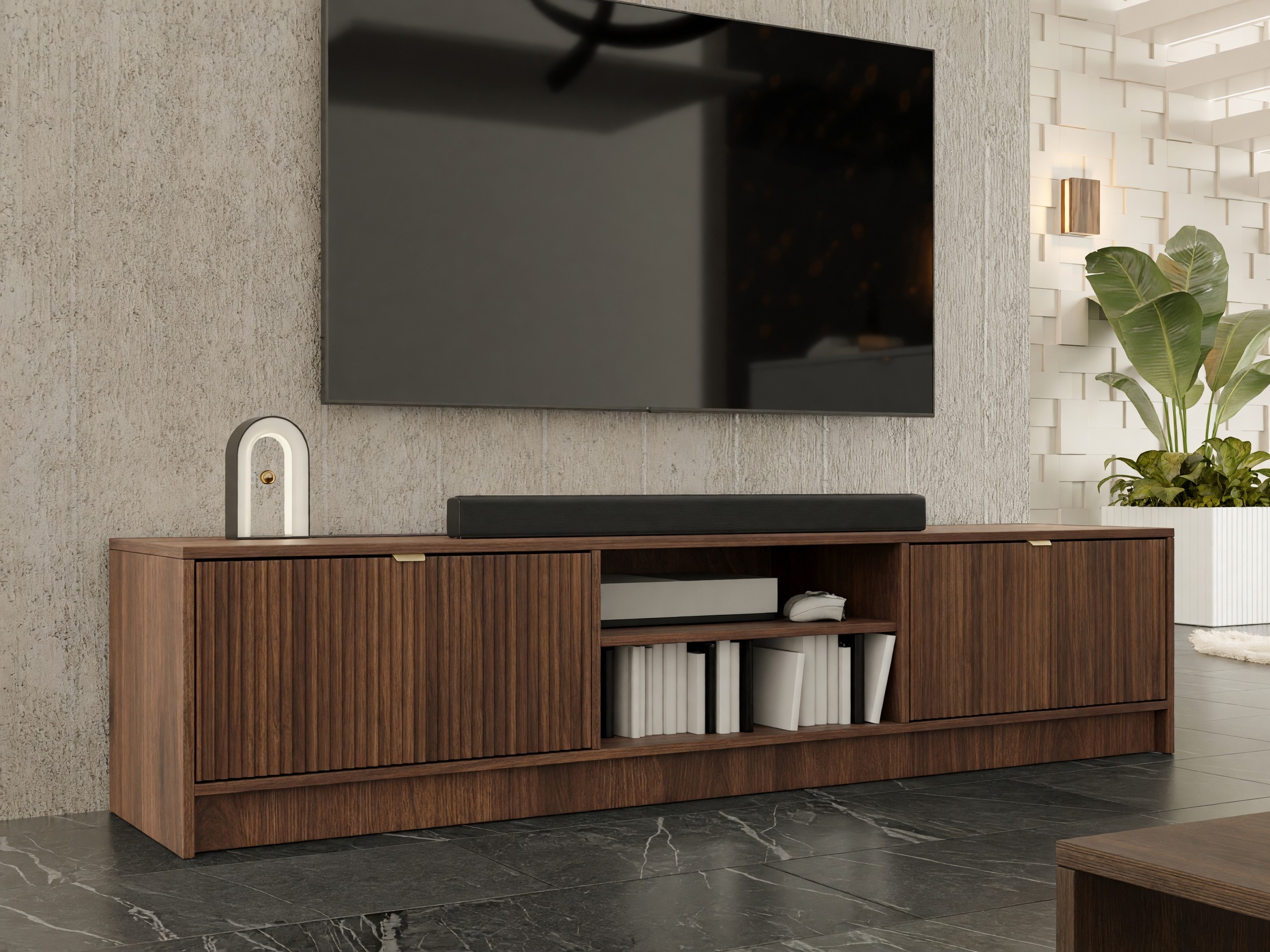 TV-bord Comfivo Papilio I (Valnød)