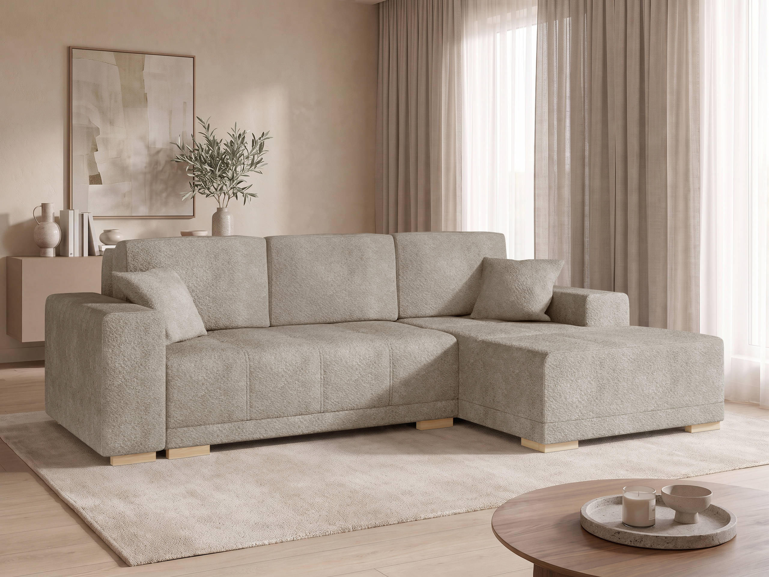 Hjørnesofa Columbus 268 (Coral 50)