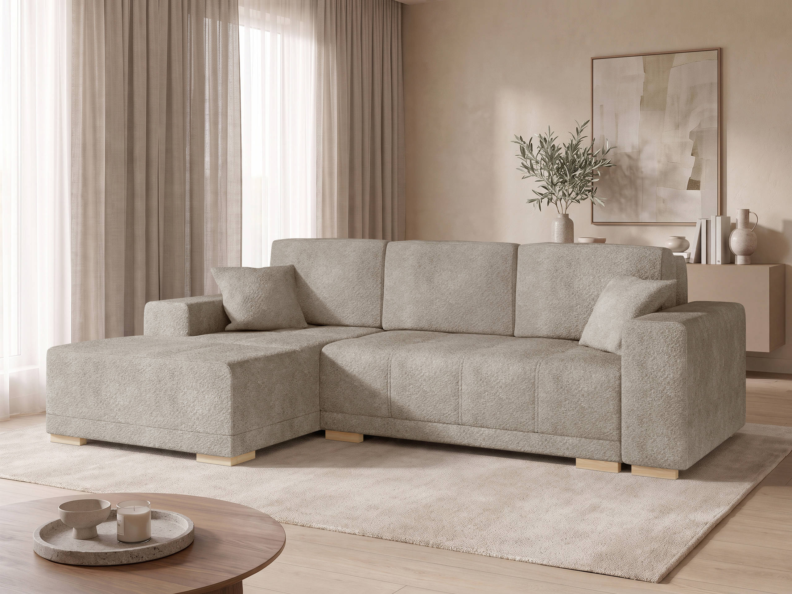 Hjørnesofa Columbus 268 (Coral 50)