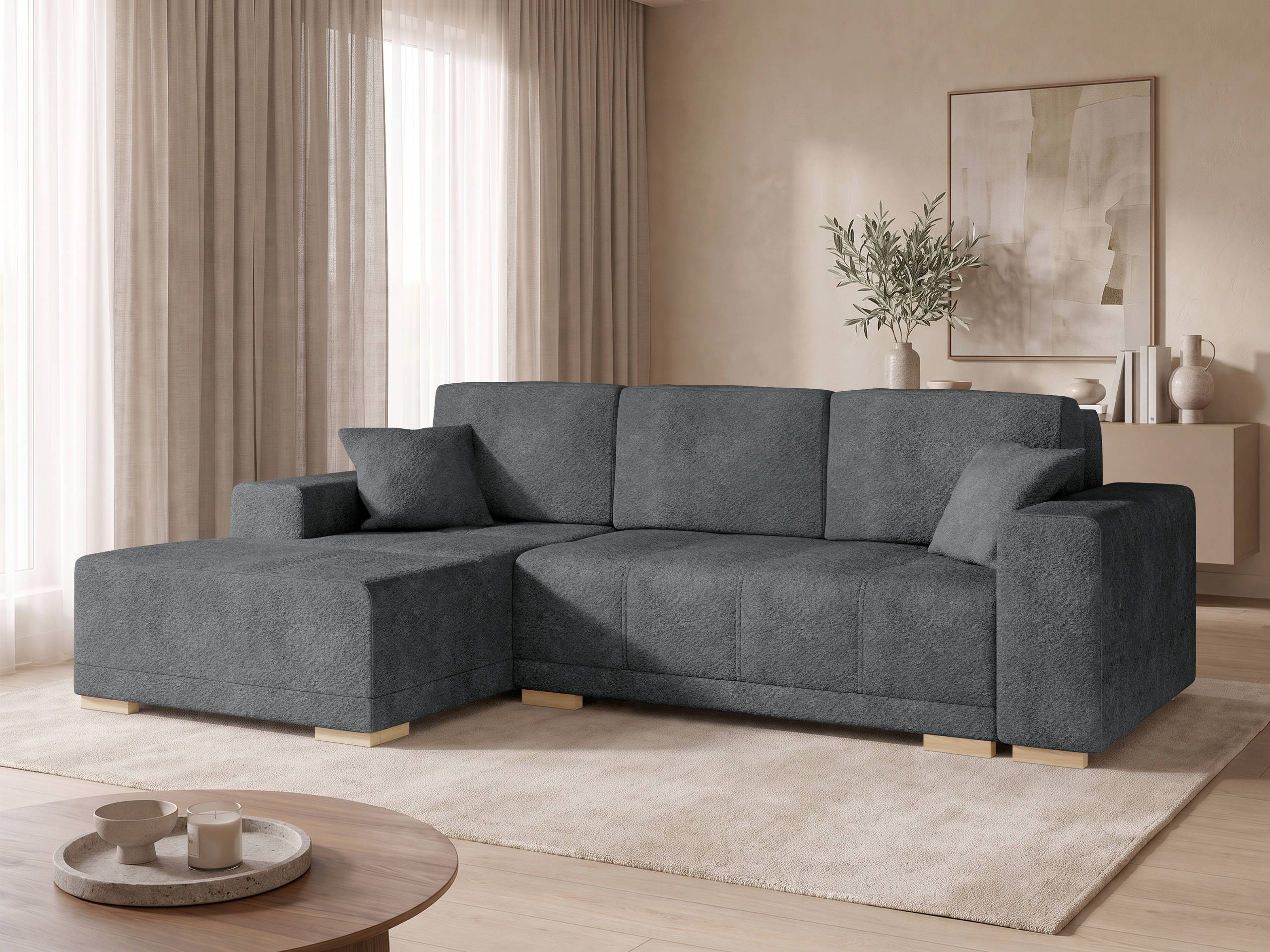 Hjørnesofa Columbus 268 (Coral 80)