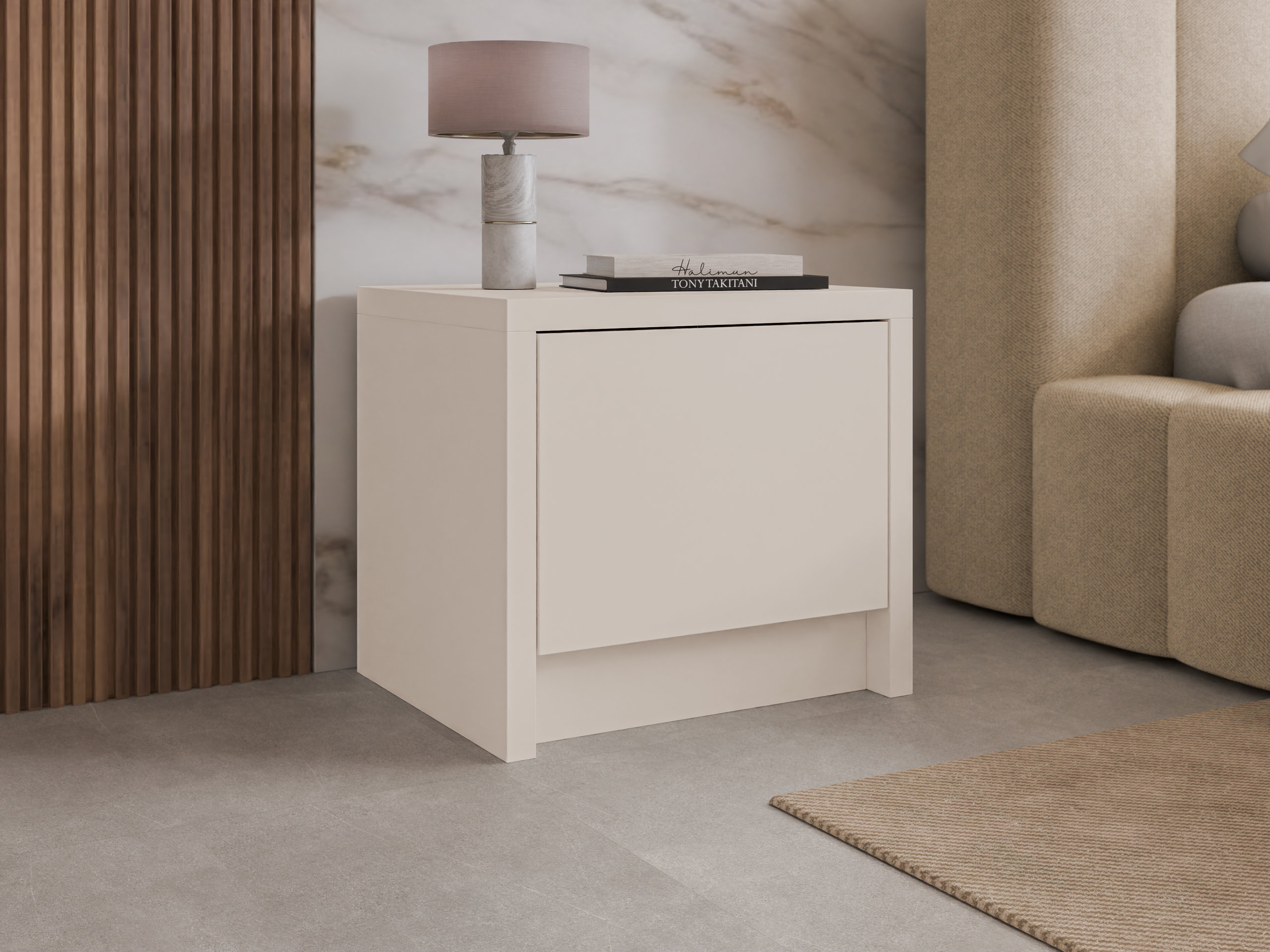 Sengebord Lectio (Beige)