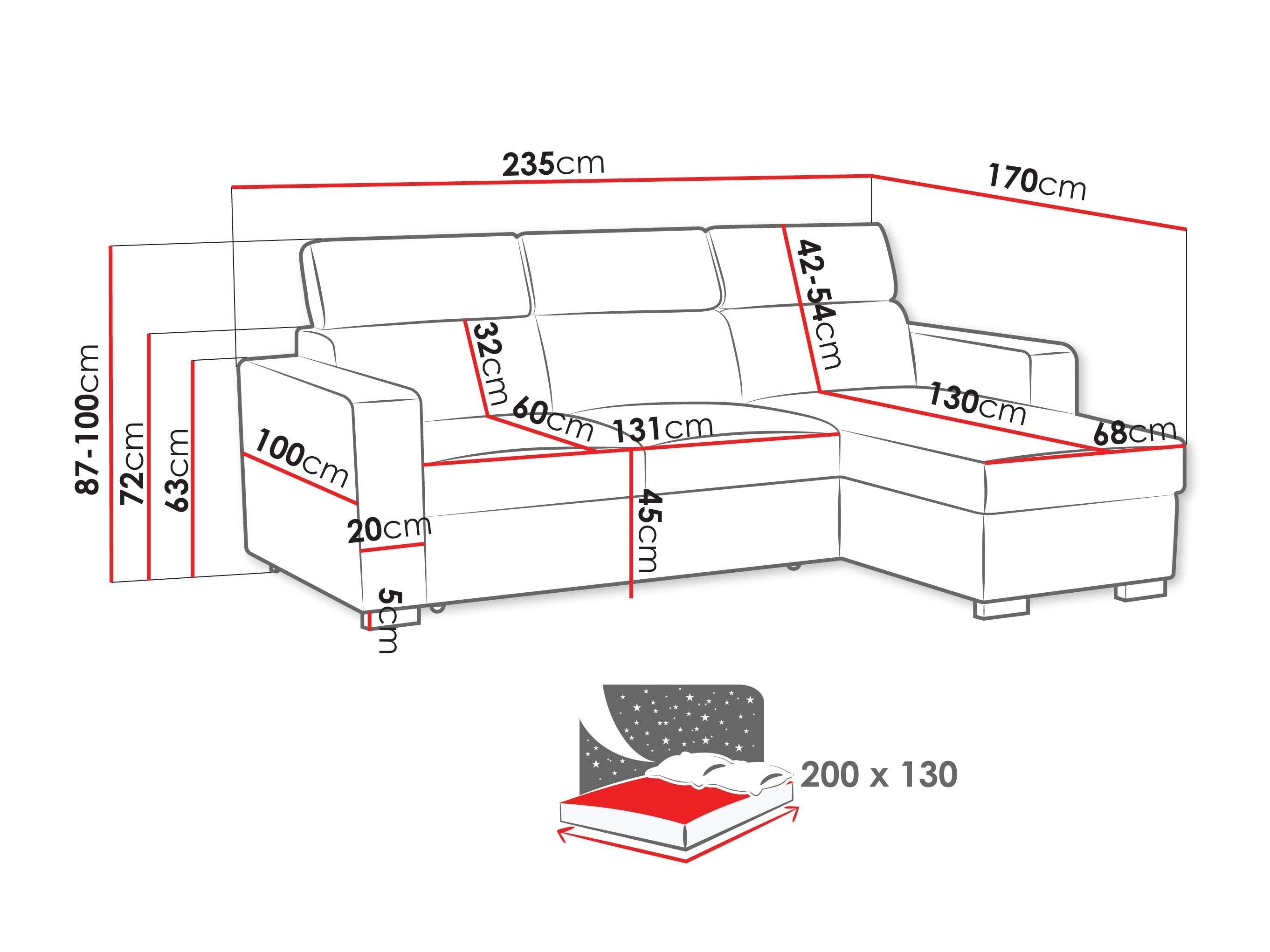 Hjørnesofa Columbus 269 (Margo 227.11)